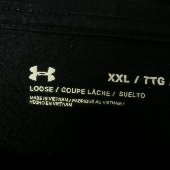 Under Armour Rival Fleece Short Sleeve Hoodie - Picture 3 of 5